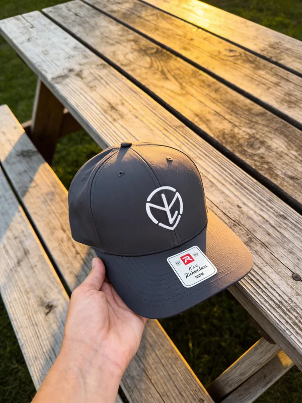 Embroidered monogram cap